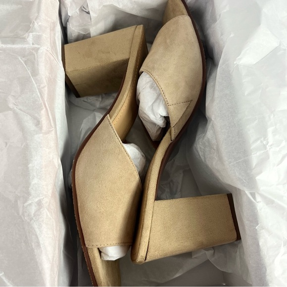 LISA AND VICKY Womens Faux Suede Open Toe Blocky Heel Size 10 - Picture 9 of 9